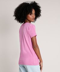 T-Shirt-Feminina-Mindset--Too-Blessed--Manga-Curta-Decote-Redondo-Rosa-9846900-Rosa_2