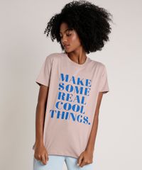 T-Shirt-Feminina-Mindset--Cool-Things--Manga-Curta-Decote-Redondo-Bege-Escuro-9846899-Bege_Escuro_1