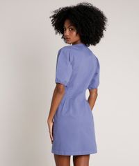 Vestido-de-Sarja-Feminino-Mindset-Curto-com-Botoes-Manga-Curta-Lilas-9856300-Lilas_2