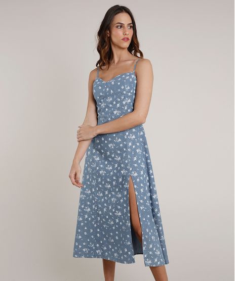 Vestido-Jeans-Feminino-Mindset-Midi-Estampado-Floral-Alca-Fina-Azul-Medio-9830531-Azul_Medio_1