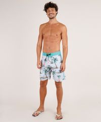 Bermuda-Surf-Masculina-Estampada-de-Flamingos-com-Bolso-Cinza-Claro-9743860-Cinza_Claro_3