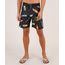 Bermuda-Surf-Masculina-Estampada-Tropical-com-Bolso-Preta-9763645-Preto_1