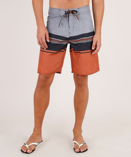Bermuda-Surf-Masculina-com-Listras-e-Bolso-Cinza-Mescla-9744077-Cinza_Mescla_1