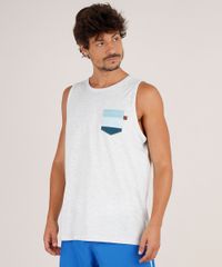 Regata-Masculina-com-Bolso-Listrado-Gola-Careca-Cinza-Mescla-Claro-9766765-Cinza_Mescla_Claro_1