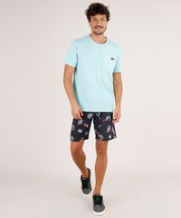 Bermuda-Surf-Masculina-Estampada-de-Tucanos-e-Folhagens-Preta-9754290-Preto_3