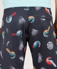 Bermuda-Surf-Masculina-Estampada-de-Tucanos-e-Folhagens-Preta-9754290-Preto_5