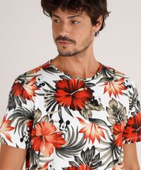 Camiseta-Masculina-Mickey-Estampada-de-Folhagens-Manga-Curta-Gola-Careca-Off-White-9810332-Off_White_4