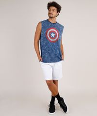 Regata-Masculina-Capitao-America-Marmorizada-Gola-Careca-Azul-Marinho-9800813-Azul_Marinho_3