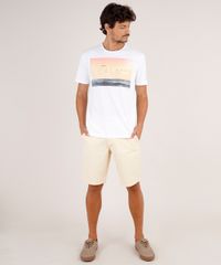 Bermuda-Masculina-Reta-com-Textura-Amarela-9763629-Amarelo_3