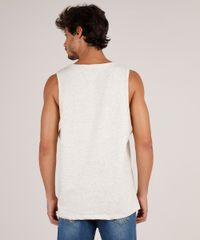 Regata-Masculina-com-Bolso-Estampado-de-Folhagem-Gola-Careca-Bege-Claro-9742103-Bege_Claro_2