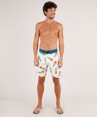 Bermuda-Surf-Masculina-Estampada-de-Abacaxi-com-Faixa-Lateral-Bege-9743862-Bege_3