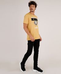 Camiseta-Masculina-Listrada-Tigre--Newness--Manga-Curta-Gola-Careca-Mostarda-9755144-Mostarda_3