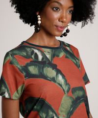 Blusa-Feminina-Agua-de-Coco-Estampada-Bananeira-Manga-Curta-Decote-Redondo-Cobre-9762768-Cobre_4