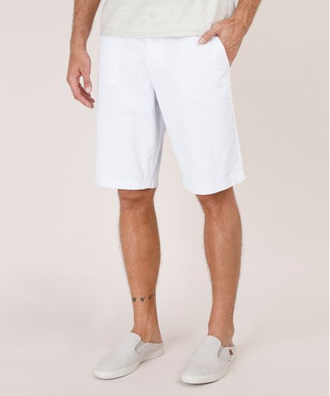 Bermuda-Masculina-Reta-Alfaiatada-Estampada-de-Poa-Branca-9767258-Branco_1
