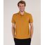 Polo-Masculina-Basica-Comfort-Fit-em-Piquet-Manga-Curta-Mostarda-9842591-Mostarda_1