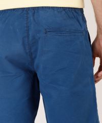 Bermuda-de-Sarja-Masculina-Reta-Alfaiatada-com-Cordao--Azul-Marinho-9754110-Azul_Marinho_5