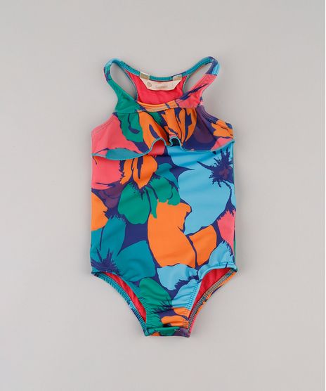 Maio-Infantil-Salinas-Estampado-Floral-com-Babado-Protecao-UV50--Azul-9777347-Azul_1