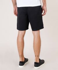 Bermuda-de-Sarja-Masculina-Reta-Alfaiatada-com-Cordao--Preta-9754112-Preto_4