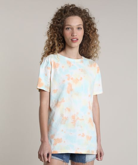 Blusa-Feminina-Blueman-Estampada-Tie-Dye-Manga-Curta-Decote-Redondo-Off-White-9802586-Off_White_1