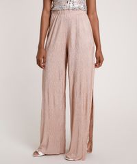 Calca-Feminina-Pantalona-Acetinada-com-Fenda-Rose-9774904-Rose_1