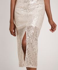 Saia-Feminina-Midi-em-Tule-com-Paetes-e-Fenda-Bege-Claro-9623007-Bege_Claro_4