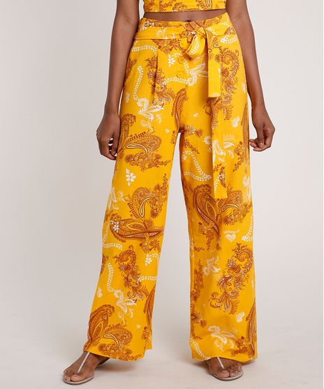 Calca-Feminina-Pantalona-Estampada-Paisley-Mostarda-9681405-Mostarda_1
