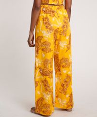 Calca-Feminina-Pantalona-Estampada-Paisley-Mostarda-9681405-Mostarda_2