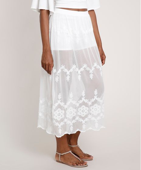Saia-Feminina-Midi-em-Tule-Bordado-de-Arabescos-com-Forro-Off-White-9623003-Off_White_1