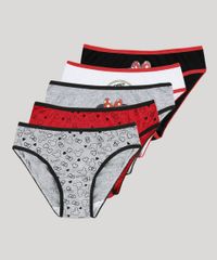 Kit-de-5-Calcinhas-Infantis-Minnie-Multicor-9045097-Multicor_1