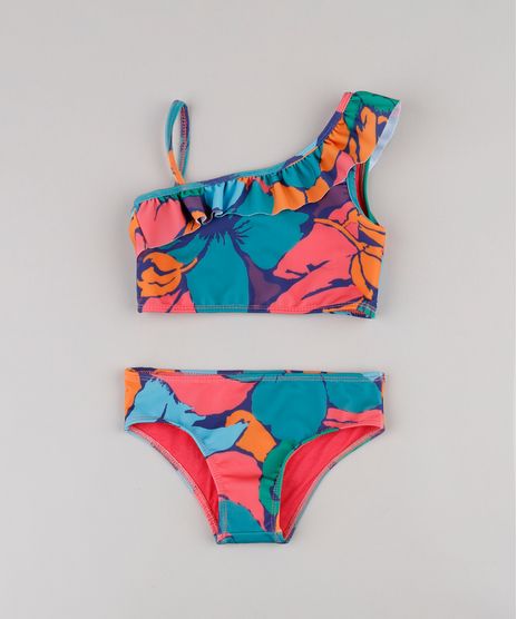 Biquini-Infantil-Salinas-Estampado-Floral-Um-Ombro-So-com-Protecao-UV50--Azul-9777354-Azul_1