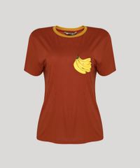 Blusa-Feminina-Agua-de-Coco-com-Patch-de-Banana-Manga-Curta-Decote-Redondo-Cobre-9762760-Cobre_5