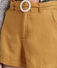 Short-Feminino-Agua-de-Coco-Clochard-com-Cinto-Mostarda-9819391-Mostarda_4