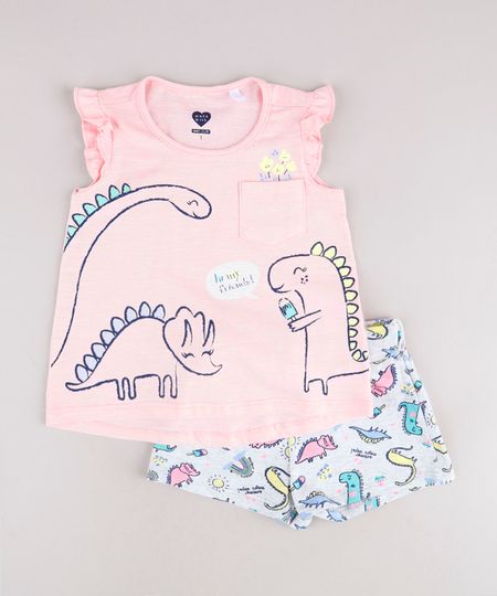 Conjunto-Infantil-de-Regata-Dinossauros-com-Babado-Rosa-Claro---Short-Estampado-Cinza-Mescla-Claro-9785516-Cinza_Mescla_Claro_1