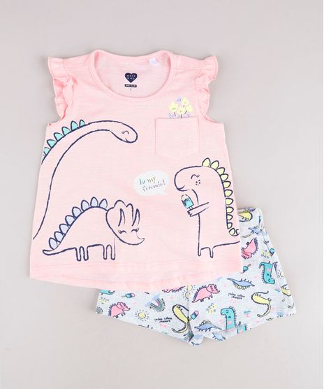 Conjunto-Infantil-de-Regata-Dinossauros-com-Babado-Rosa-Claro---Short-Estampado-Cinza-Mescla-Claro-9785516-Cinza_Mescla_Claro_1