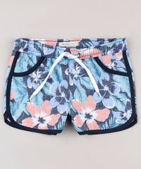 Short-Infantil-Running-Estampado-Floral-com-Lurex-Azul-Marinho-9751370-Azul_Marinho_1