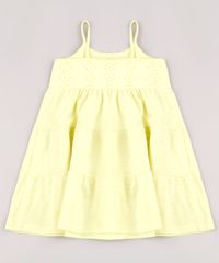 Vestido-Infantil-com-Laise-e-Recortes-Alca-Fina-Amarelo-Claro-9744294-Amarelo_Claro_2