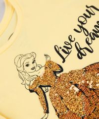 Blusa-Infantil-Princesa-Bela-com-Paete-Manga-Curta--Amarelo-9758263-Amarelo_5