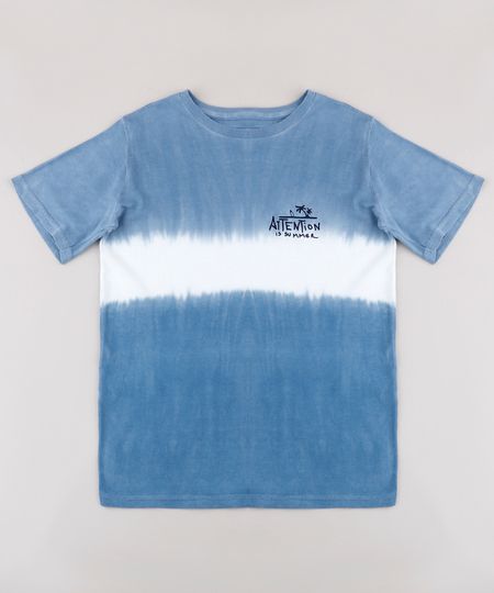 Camiseta-Infantil--Summer--com-Degrade-Manga-Curta-Azul-9770831-Azul_1