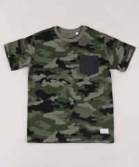 Camiseta-Infantil-Estampada-Camuflada-com-Bolso-Manga-Curta--Verde-Militar-9732783-Verde_Militar_1