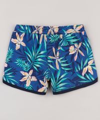 Short-Infantil-Running-Estampado-de-Folhagem-com-Lurex-Azul-Marinho-9751369-Azul_Marinho_2