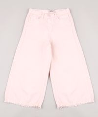 Calca-de-Sarja-Infantil-Pantacourt-Barra-Desfiada-Rose-9748591-Rose_1