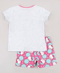 Pijama-Infantil-Hello-Kitty-Manga-Curta--Cinza-Mescla-9762304-Cinza_Mescla_2