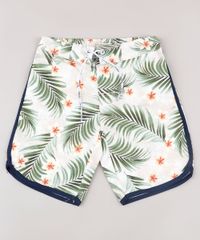 Bermuda-Surf-Infantil-Estampada-de-Folhagens-com-Cordao-Bege-Claro-9667427-Bege_Claro_1