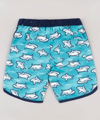 Bermuda-Surf-Infantil-Estampada-de-Tubaroes-com-Cordao-Verde-Agua-9667429-Verde_Agua_2
