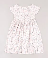 Vestido-Infantil-Estampado-Floral-com-Lastex-Manga-Curta-Branco-9676017-Branco_1