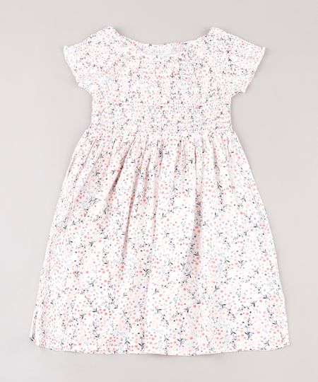 Vestido-Infantil-Estampado-Floral-com-Lastex-Manga-Curta-Branco-9676017-Branco_1 Vestido-Infantil-Estampado-Floral-com-Lastex-Manga-Curta-Branco-9676017-Branco_1