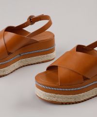 Sandalia-Feminina-Oneself-Flatform-com-Tiras-Cruzadas-Caramelo-9652000-Caramelo_5