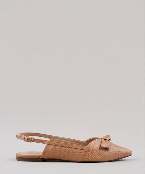 Sapatilha-Feminina-Via-Uno-Bico-Fino-Croco-com-Laco--Bege-Escuro-9683013-Bege_Escuro_1