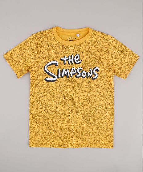 Camiseta-Infantil-Bart-Os-Simpsons-Estampada-Manga-Curta-Amarela-9818724-Amarelo_1