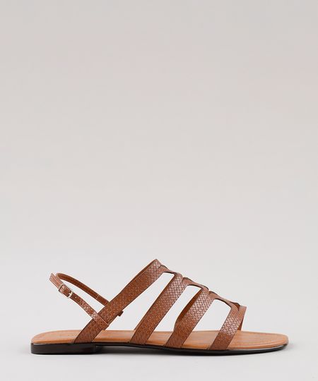 Rasteira-Feminina-Oneself-com-Textura-de-Cobra-Caramelo-9683136-Caramelo_1